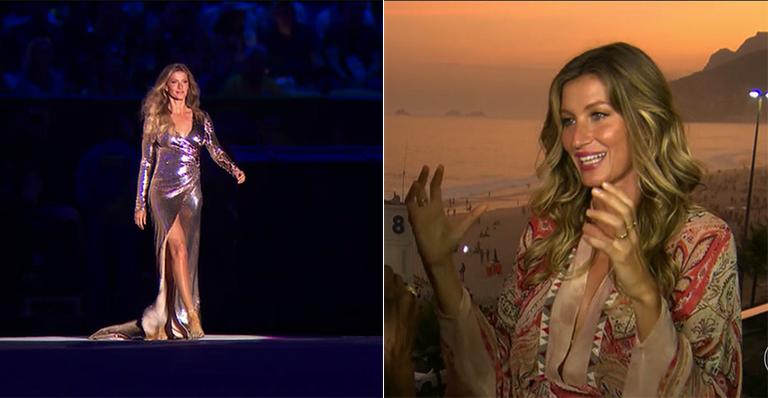 ‘Sou canceriana e só queria chorar’, diz Gisele Bündchen sobre abertura da Olimpíada