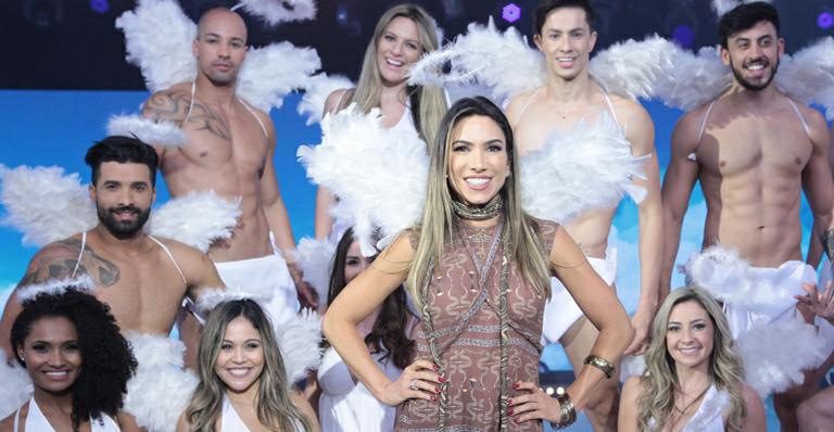 Patrícia Abravanel é rodeada por ‘anjos’ em programa sobre o amor