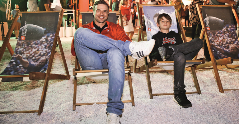 Cássio Reis e seu Noah: pai e filho em clima olímpico