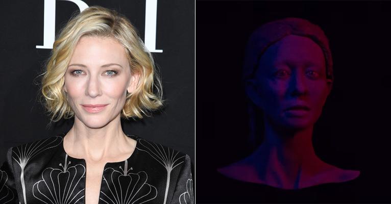 Rosto de Cate Blanchett se decompõe em clipe exótico de banda eletrônica