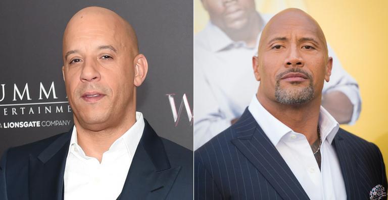 Dwayne Johnson e Vin Diesel brigam nos bastidores de ‘Velozes e Furiosos 8’