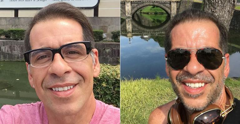 Leandro Hassum curte viagem de férias para o Japão