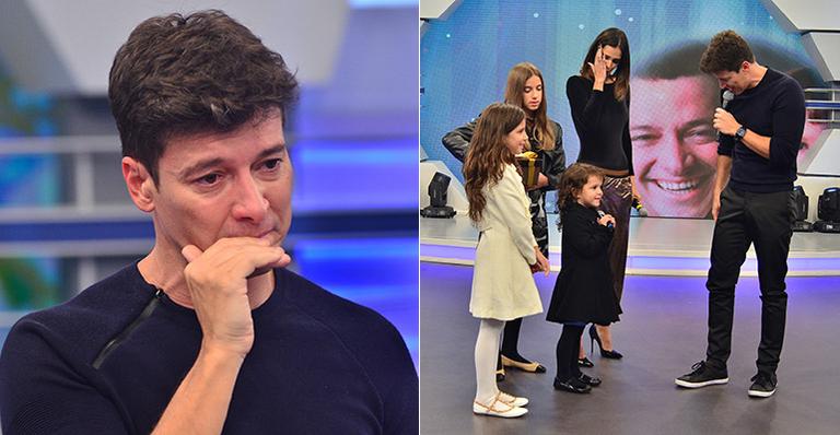 Na TV, Rodrigo Faro é homenageado e conta briga que teve com a esposa, Vera Viel