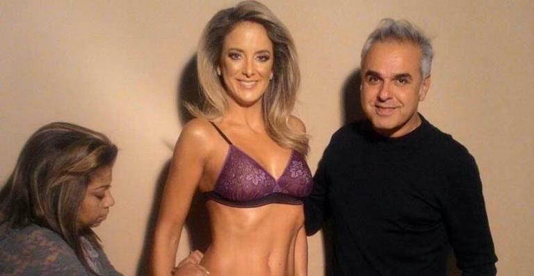 Ticiane Pinheiro faz ensaio fotográfico para sua coleção de lingerie