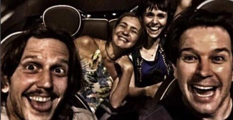 Murilo Benício celebra amizade com Adriana Esteves e Vladimir Brichta