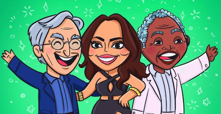 Ilustrador transforma os artistas da abertura das Olimpíadas em desenhos