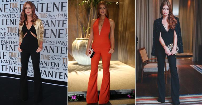 Marina Ruy Barbosa ensina como usar macacão decotado com estilo