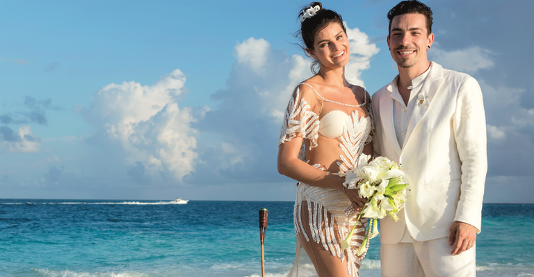 A boda de Isabeli Fontana e Di Ferrero nas Maldivas
