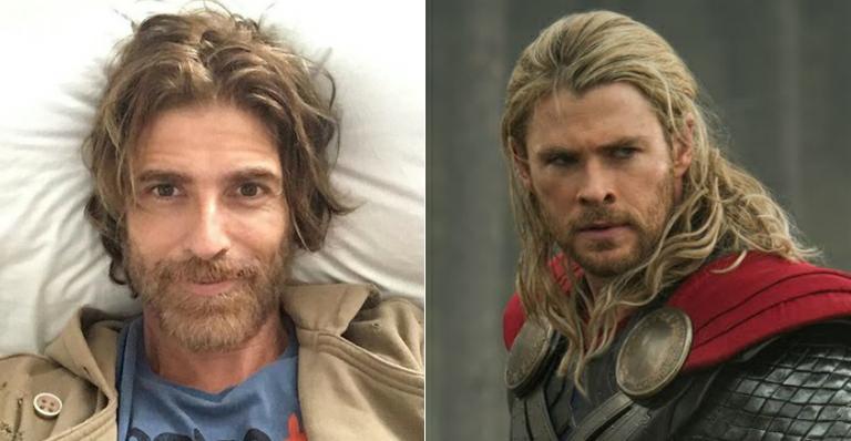 Com novo visual, Reynaldo Gianecchini é confundido com Thor em restaurante