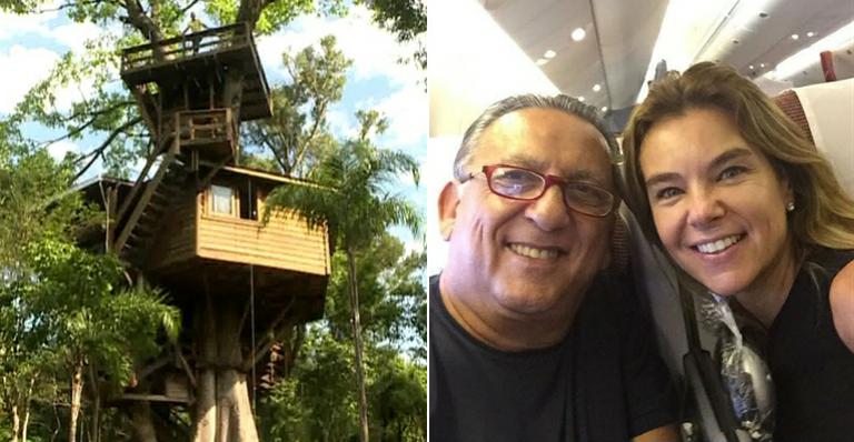Conheça a luxuosa casa na árvore de Galvão Bueno e Desirée Soares