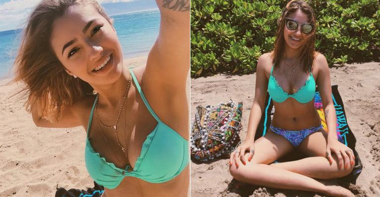 De férias no Havaí, Carol Oliveira exibe corpo escultural