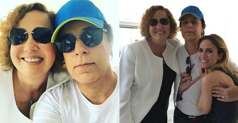 Tom Cavalcante encontra Claudia Jimenez e relembra ‘Sai de Baixo’