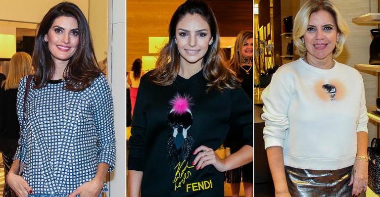 Carol Celico recebe vips em evento beneficente em São Paulo