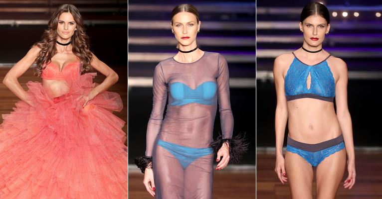Izabel Goulart e tops celebram 50 anos de grife em desfile de lingerie
