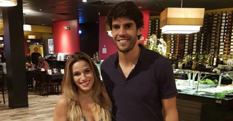 Jade Barbosa posa com Kaká nos Estados Unidos: “Super atleta”