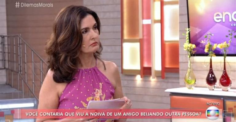 Sem falar de separação, Fátima Bernardes intriga telespectadores com temas de relacionamento na TV