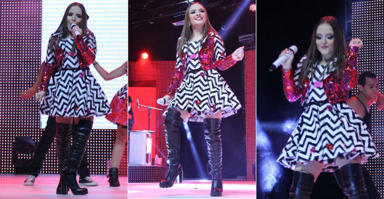 Larissa Manoela rouba a cena em show no Rio de Janeiro