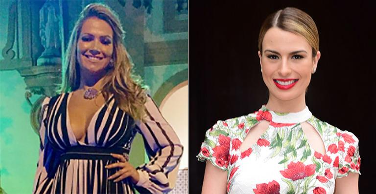 Fernanda Keulla e Fani Pacheco se encontram no casamento de Eliéser e Kamilla Salgado