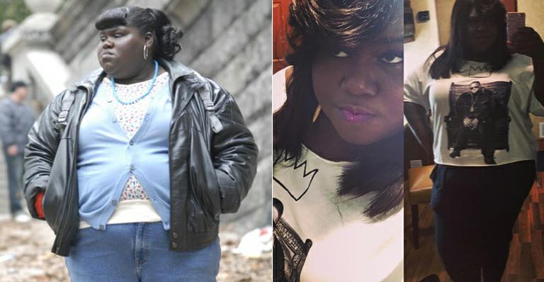Gabourey Sidibe surge com quilos a menos e surpreende fãs