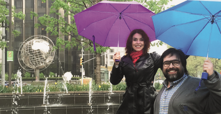 Francoise Forton e Eduardo Barata: lua de mel em Nova York