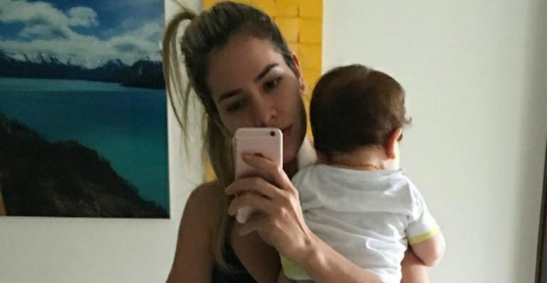 Adriana Sant’Anna se declara para o filho, Rodrigo: “Meu bem mais precioso”
