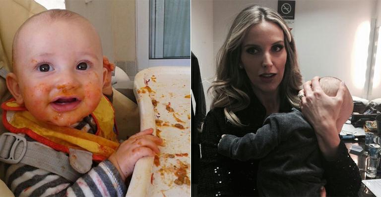 Que fofo! Mariana Ferrão mostra o filho lambuzado de papinha: “Bagunça boa”