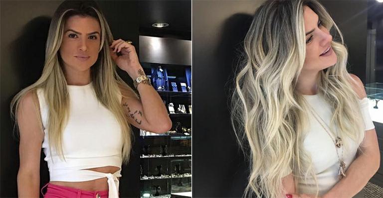 Mirella Santos muda o visual e aparece com os cabelos ondulados