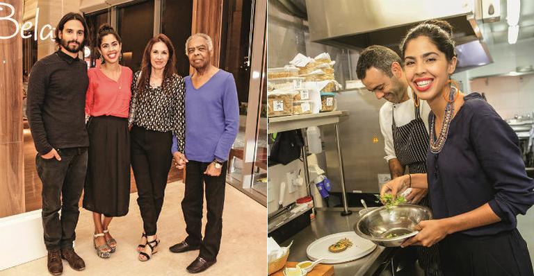 Gilberto Gil prestigia primeiro restaurante da filha, Bela