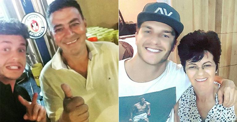 Klebber Toledo brinca em foto com o sogro, pai de Camila Queiroz