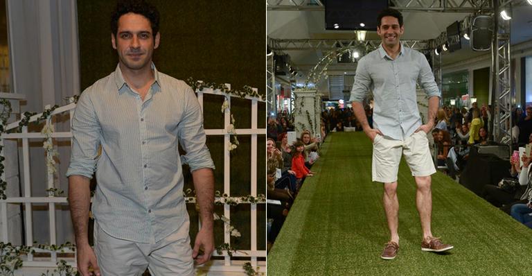 Dia de modelo: João Baldasserini encanta fãs na passarela