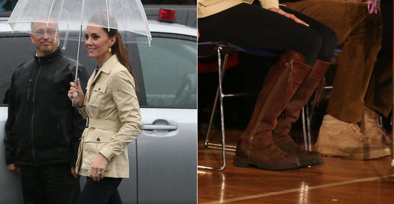 Kate Middleton usa bota que comprou há 12 anos