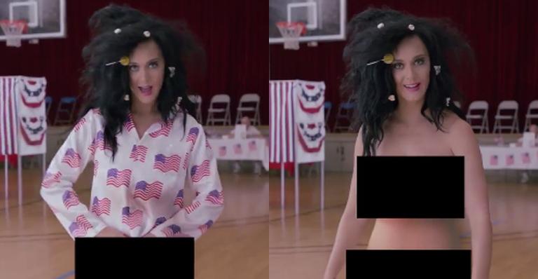Katy Perry tira a roupa para incentivar jovens a votarem