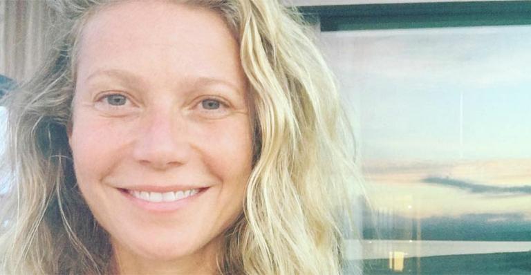Gwyneth Paltrow celebra beleza real e posa sem maquiagem para comemorar seus 44 anos