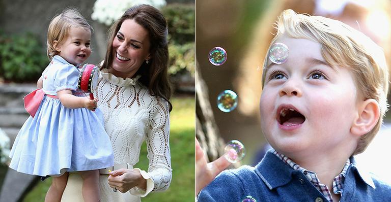 Princesa Charlotte e Príncipe George se divertem em festa infantil no Canadá