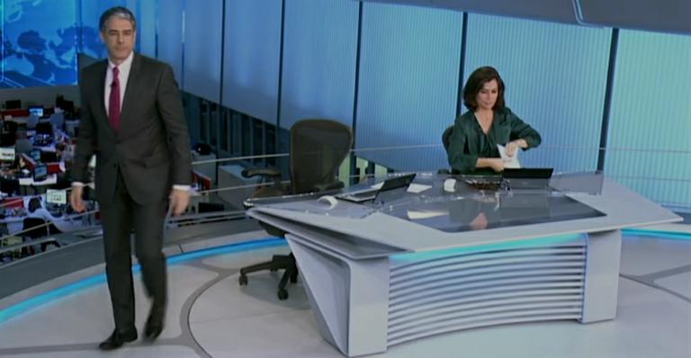 William Bonner deixa estúdio do ‘Jornal Nacional’ antes do fim e telespectadores ficam intrigados