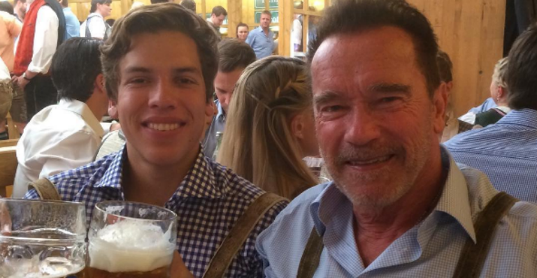 Arnold Schwarzenegger faz rara declaração ao filho, Joseph Baena: “Eu estou orgulhoso de você”