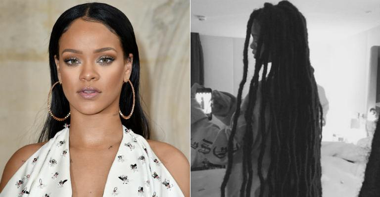 Rihanna muda de visual e aparece com longos dreads