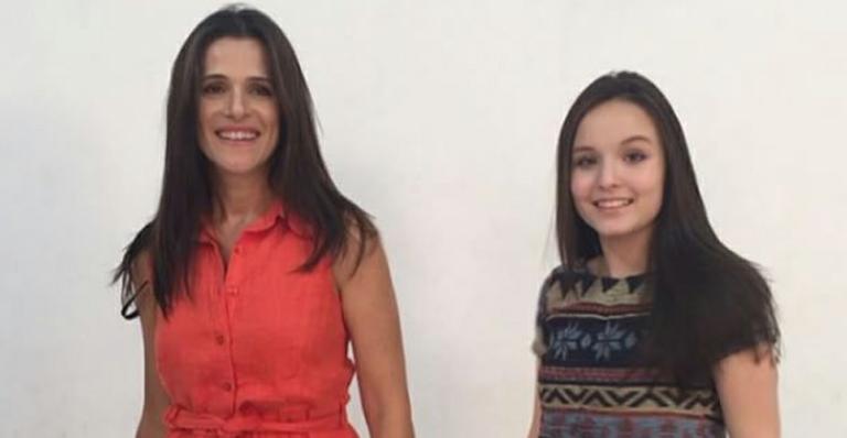 Larissa Manoela e Ingrid Guimarães ficam morenas para filme