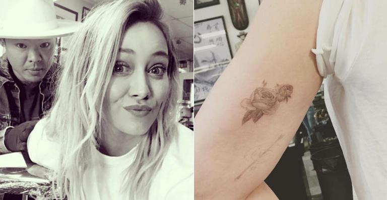 Hilary Duff faz nova tatuagem e fala de seu medo de fazer 30 anos