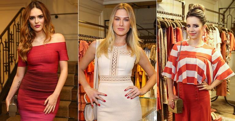 Trio de artistas prestigia lançamento de coleção em SP