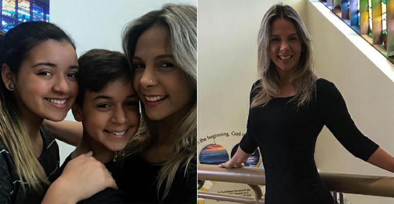 Carla Perez posa com os filhos na igreja e agradece “livramento do furacão Matthew”