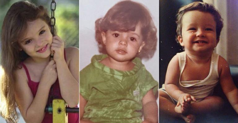 Muita fofura! Sandy e vários famosos mostram fotos da infância