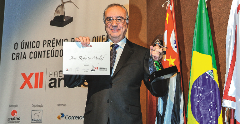 José Roberto Maluf: personalidade do ano em prêmio