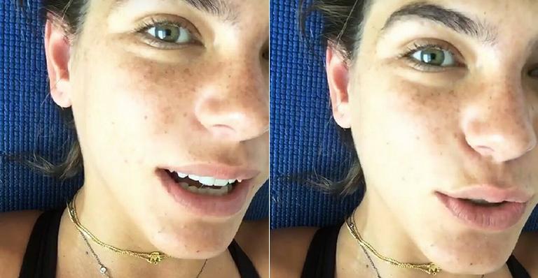 Mariana Goldfarb passa mal na academia e faz alerta para seguidores