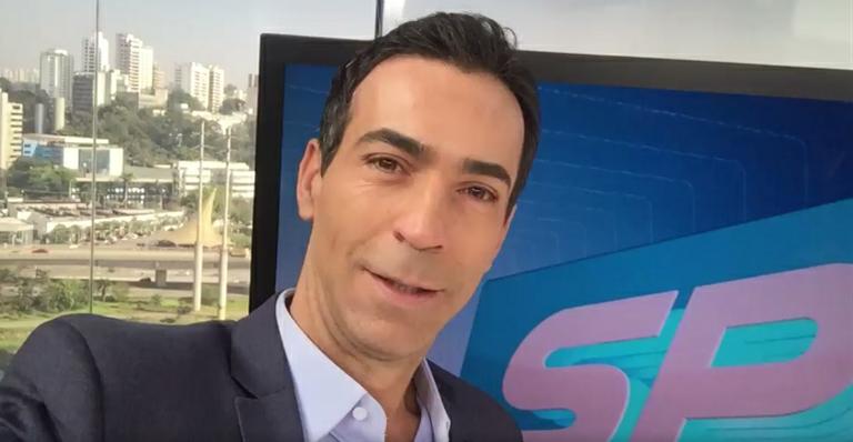 César Tralli comemora estreia no ‘Jornal Hoje’ após 23 anos na Globo