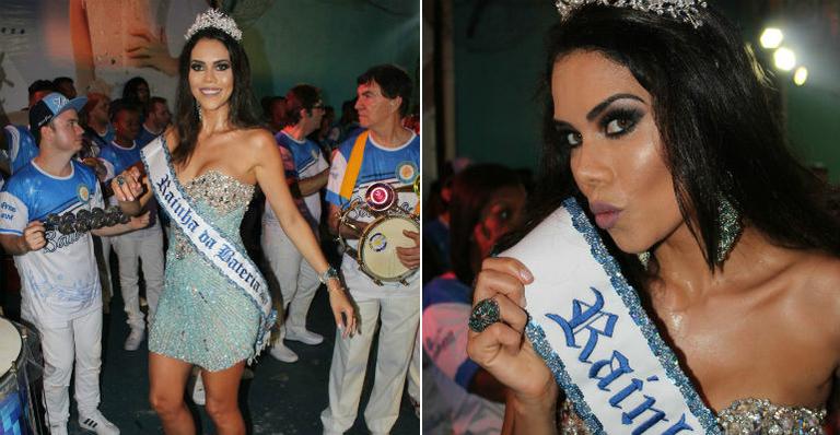 Daniela Albuquerque é coroada Rainha de Bateria de Escola de Samba em São Paulo