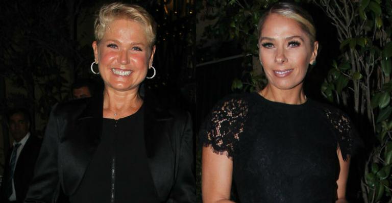 Xuxa Meneguel e Adriane Galisteu prestigiam evento vip em São Paulo