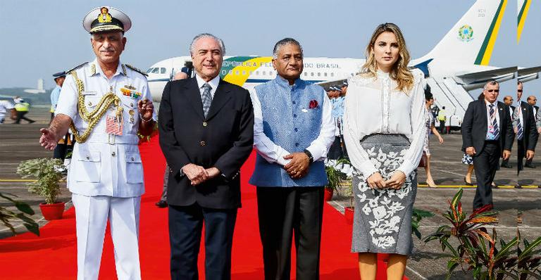 Michel Temer e Marcela: visita oficial à Índia