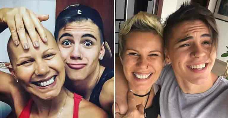 Biel faz homenagem à mãe, Ane, que venceu o câncer