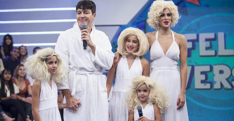 Família faz surpresa para Rodrigo Faro na Record